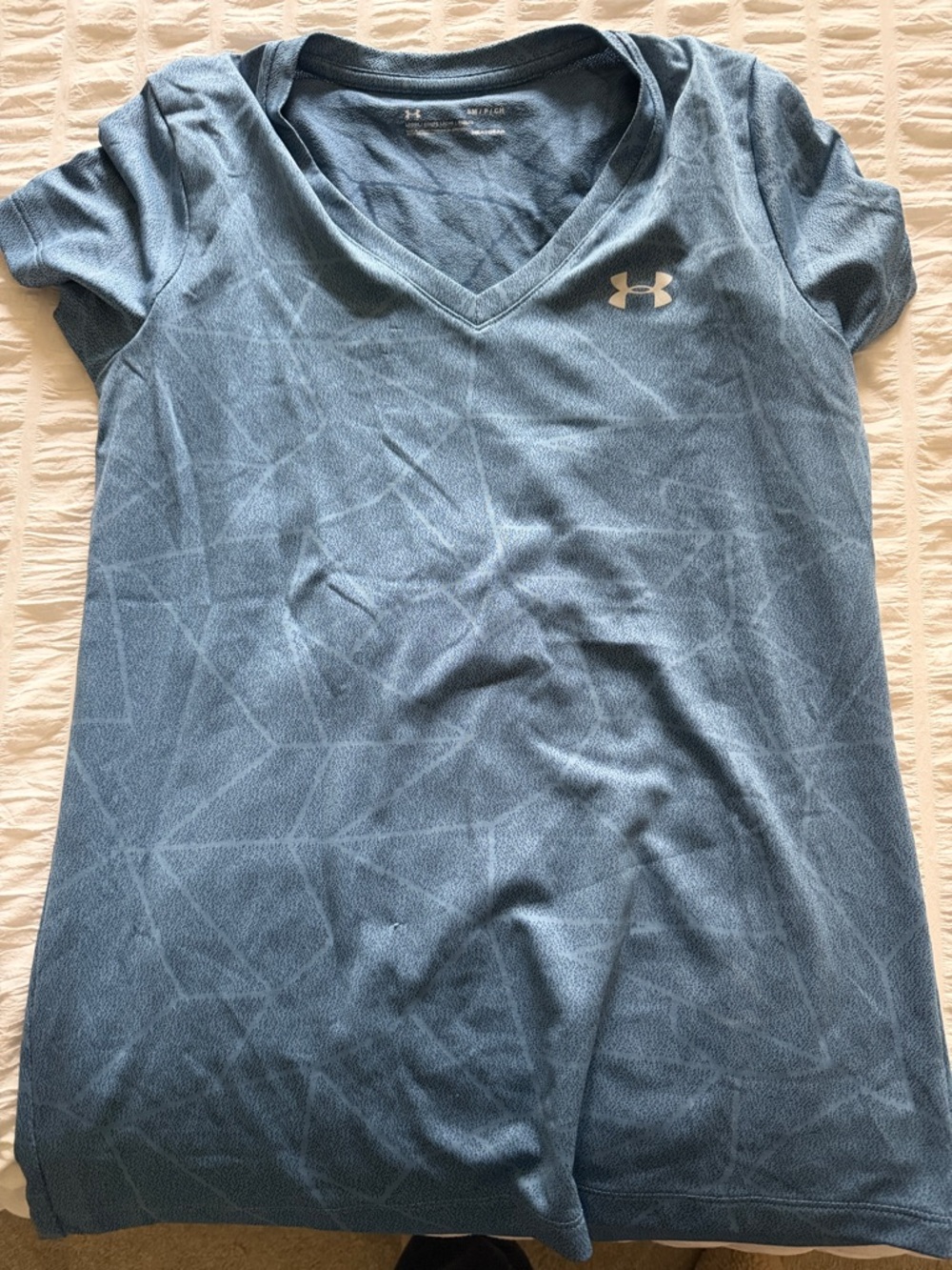 Under Armour Women's Slate Blue V-Neck Short Sleeve Tee